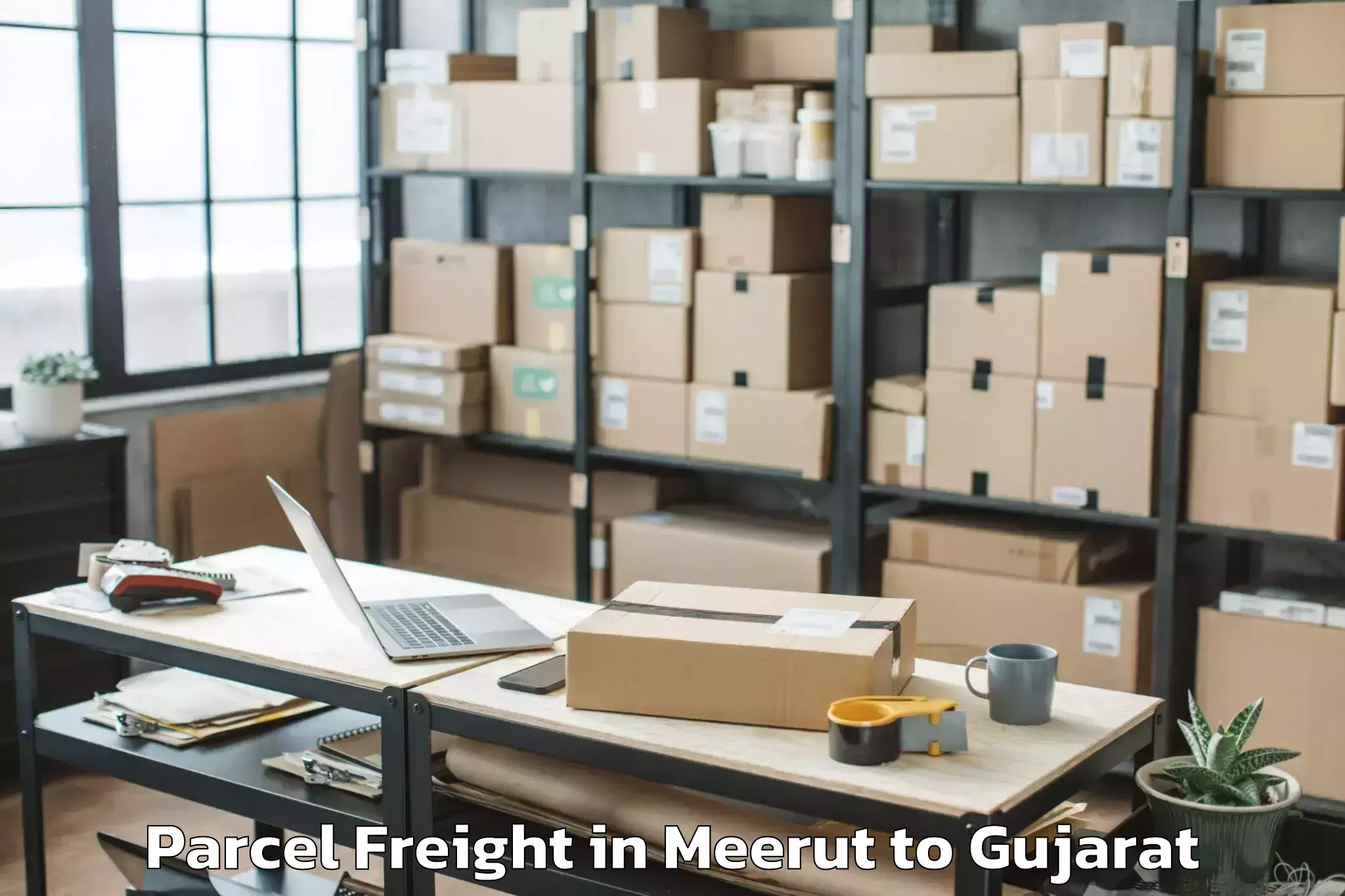 Top Meerut to Anand Parcel Freight Available